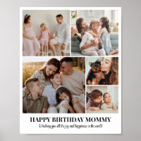 5 Photo Collage Personalized Picture Grid Custom