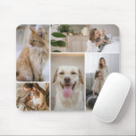 5 Photo Collage Template Personalized Mouse Pad<br><div class="desc">5 Photo Collage Template Personalized Personalized Custom modern and stylish collage themed design - ideal for gifting or as a gift to yourself</div>