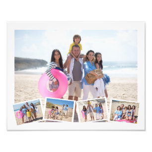 5 Photo Collage Template Personalized Print