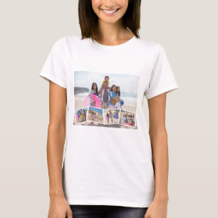 5 Photo Collage Template Personalized T-Shirt