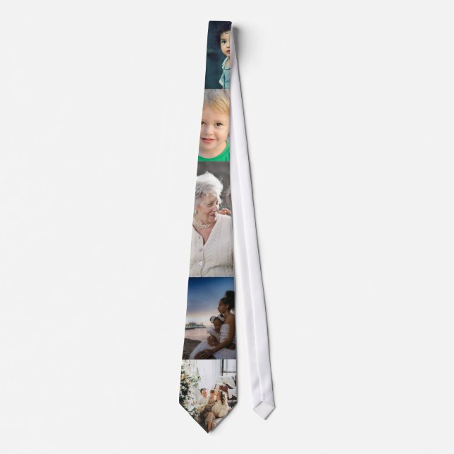 5 Photo Customized Collage Tie (Front)