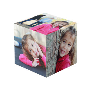 5 Photo Room Decor Shelf Display Family Kids Pets Cube