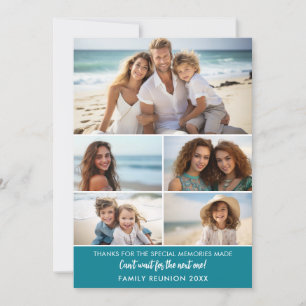 5 Photos - Family Reunion Memories Holiday Card