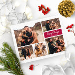 5 Photos Happy Holidays Modern Collage Christmas Postcard<br><div class="desc">5 Photos Happy Holidays Modern Collage Christmas Postcard</div>