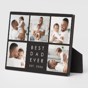 5 Photos Year Established Best Dad Ever Plaque