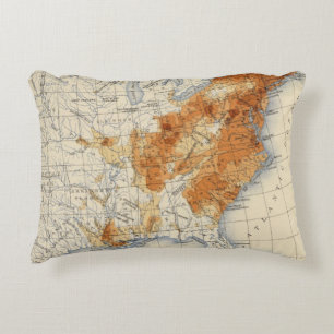 5 Population 1820 Decorative Pillow