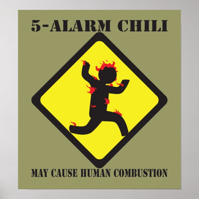 5 Poster d'alarme au chili (Devant)
