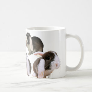 5 rabbits coffee mug