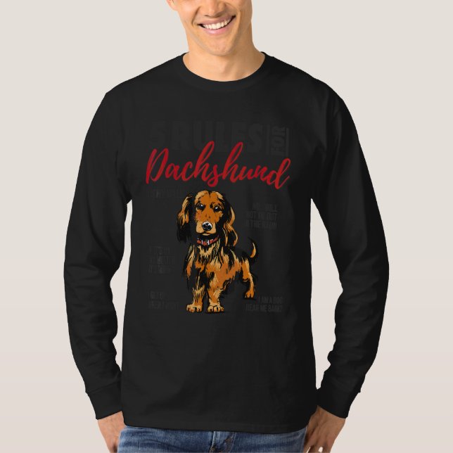 5 Rules For Dachshund T-Shirt (Front)