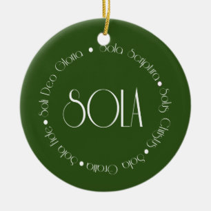5 Solas Ceramic Ornament