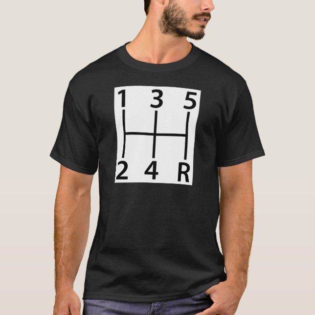 5 speed shift pattern T-Shirt (Front)