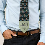 5 STAR DAD Modern Cool 2 Photo Father's Day Tie<br><div class="desc">Send Love to your 5 Star DAD with this custom text and favourite photo collage tie,  a perfect simple yet personal Father's Day gift in cool,  sporty typography.</div>