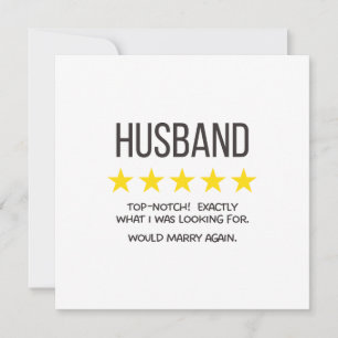 5 Star Husband Card