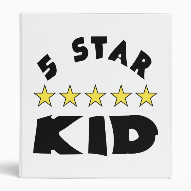 5 Star Kid Binder (Front)