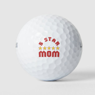 5 Star Mom Award Golf Balls