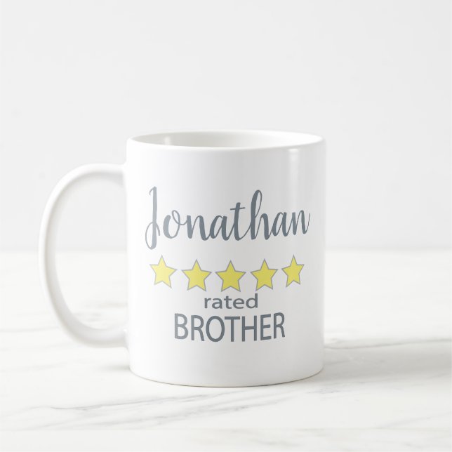 5 Star Rated Brother Coffee Mug (Left)
