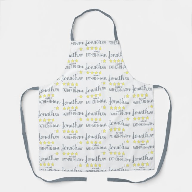 5 Star Rated Father-In-Law Apron (Front)