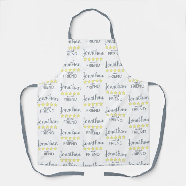5 Star Rated Friend Apron (Front)