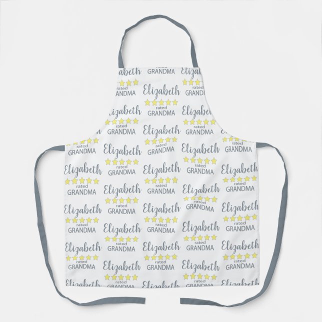 5 Star Rated Grandma Apron (Front)