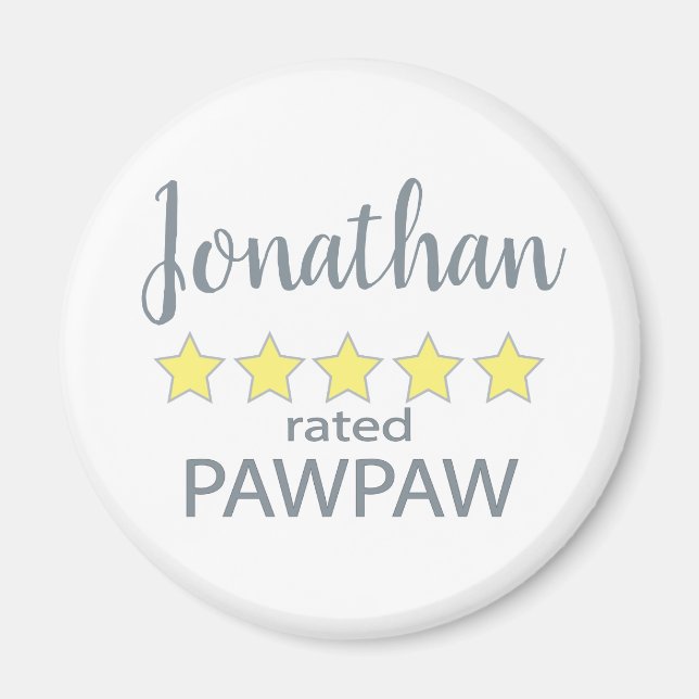 5 Star Rated Pawpaw Magnet (Front)