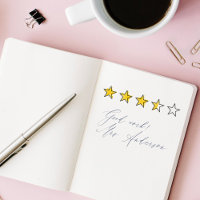 5 Star Rating Review Book Teacher  Self-inking Sta