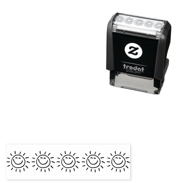 5 Star Sun Smiles Rating Review Book Teacher  Self-inking Stamp (In Situ)
