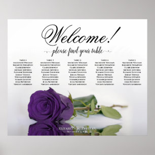 5 Tableau Royal Purple Rose Mariage Tableau de siè
