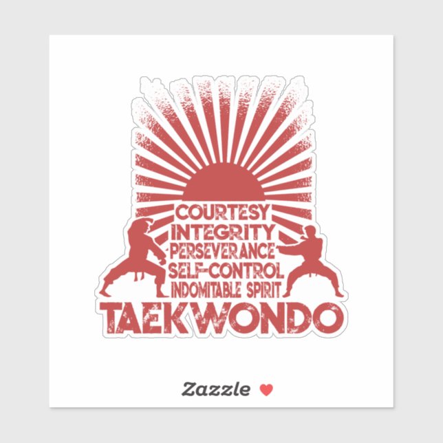 5 Tenets Of Taekwondo (Sheet)