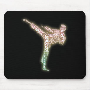 5 Tenets of Taekwondo Martial Arts Mouse Pad