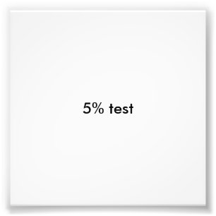 5 % test photo print