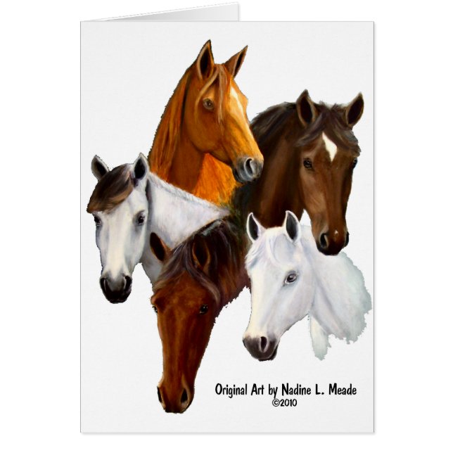 5 têtes de cheval (Devant)