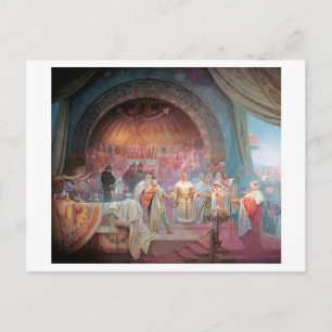 #5 The Bohemian King Premysl Otakar II, Mucha Postcard