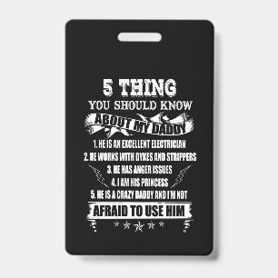 5 thing you should know about my daddy badge