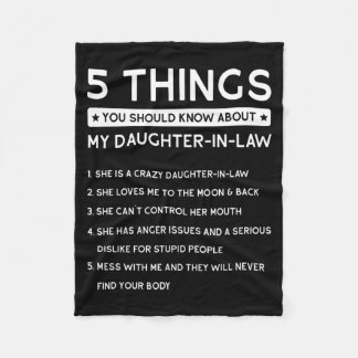 5 Things You Should Know About My Daughter-in-law Fleece Blanket