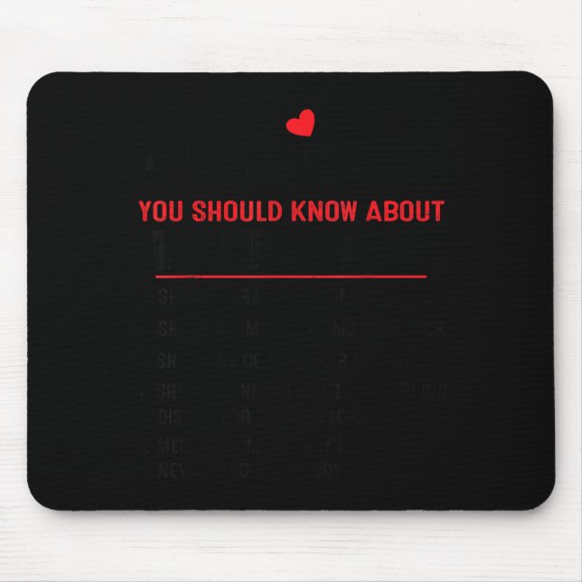 5 Things You Should Know About My Grandma Funny Fa Mouse Pad (Front)