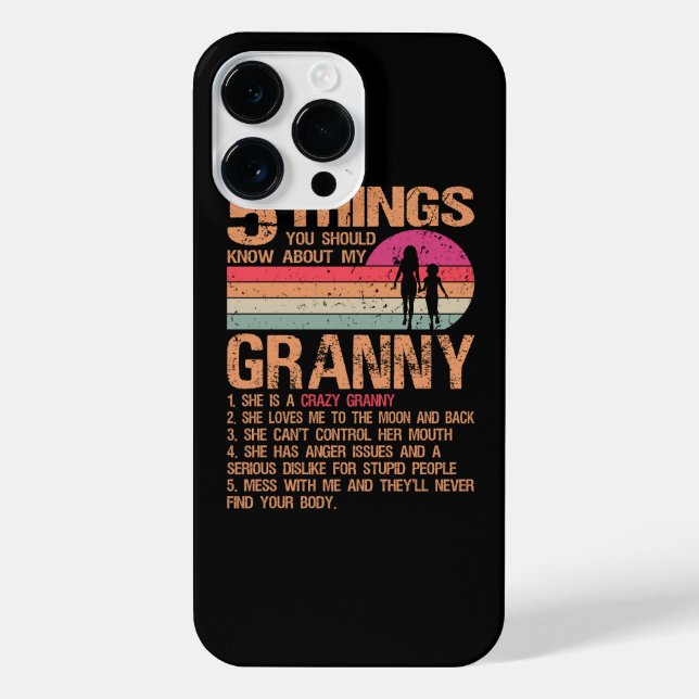 5 Things You Should Know About My Granny Mother's  iPhone Case (Back)