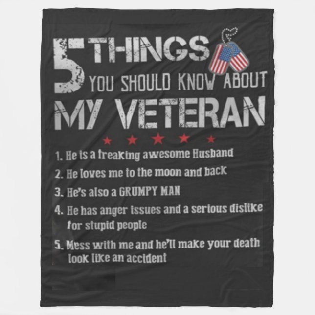 5 THINGS YOU SHOULD KNOW FLEECE BLANKET (Front)
