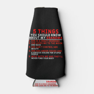 5 Things You Should Know - Grandkids Gift From Gra Bottle Cooler