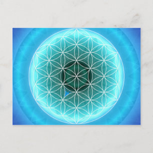 5 throat chakra lightblue created by Tutti Postcard