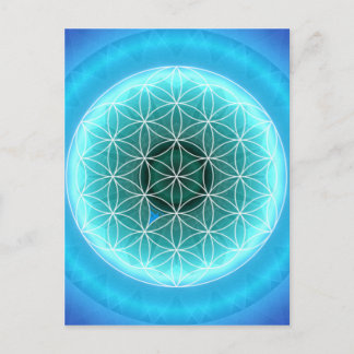 5 throat chakra lightblue created by Tutti Postcard