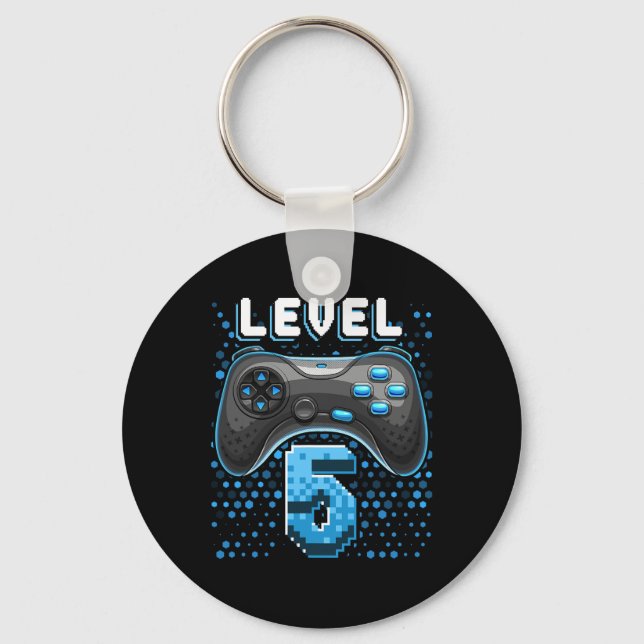 5 Video Game Controller 5th Birthday Gamer Gift Bo Keychain (Front)