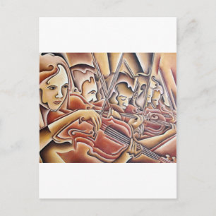 5 Violins Postcard