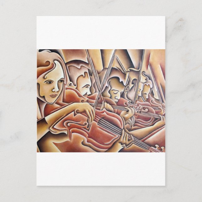 5 Violins Postcard (Front)