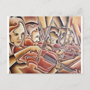 5 Violins Postcard