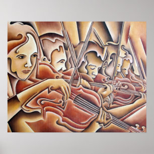 5 Violins print
