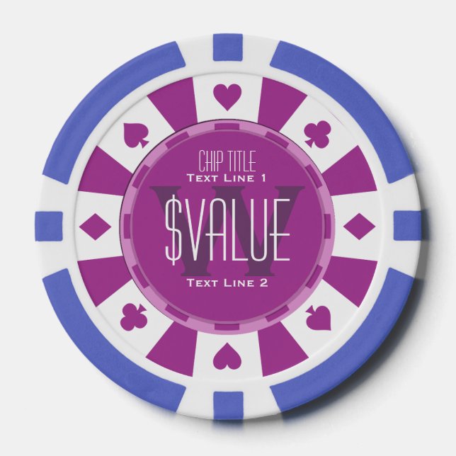 5 Ways to Personalize Your Classic Poker Chip (Front)