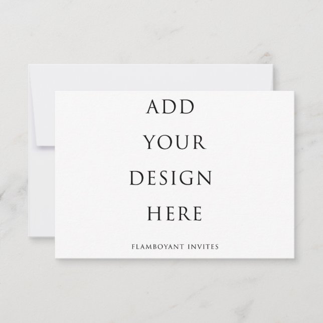 5"x3.5" RSVP Card/ Enclosure Card (Front)