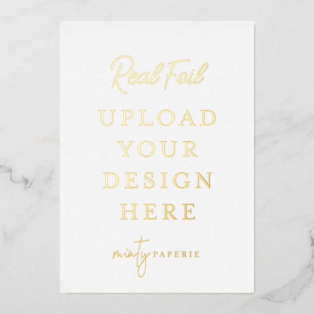 5"x7" Gold Foil Portrait Print - Do It Yourself (Front)