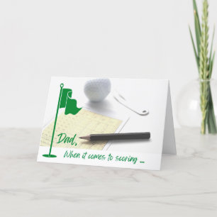 5"x7" Golf Themed Father's Day Card