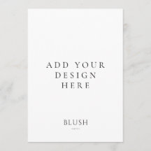 5"x7" Menu Card Printing